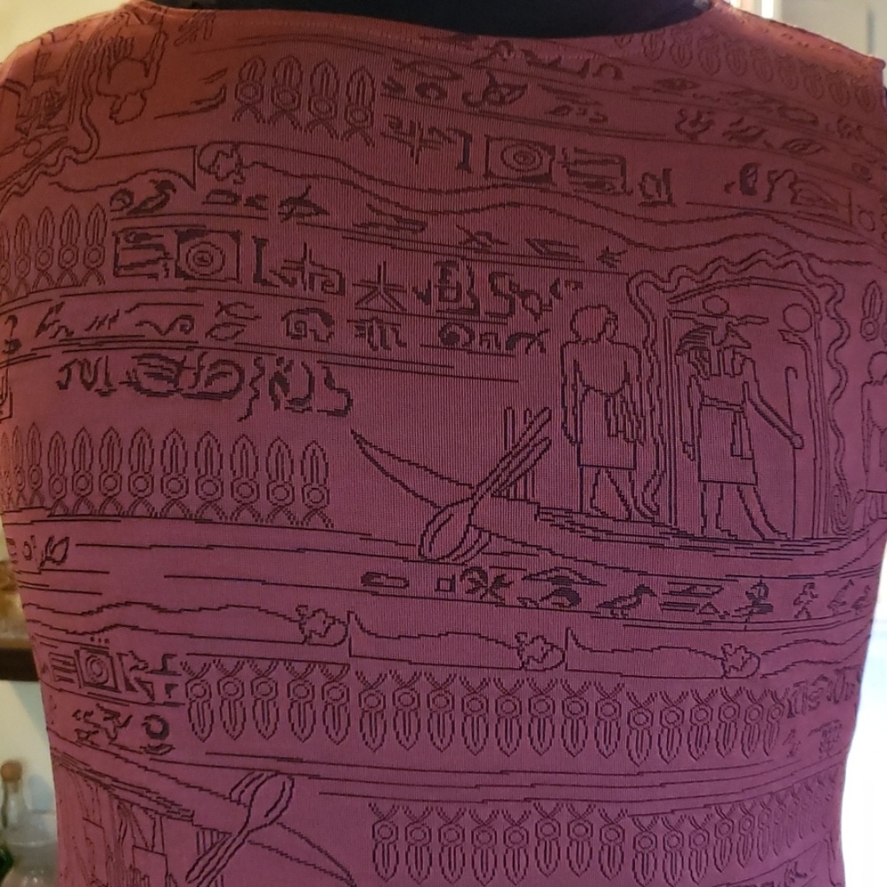 Ruby Rd. Microfiber Women Rust Print Sleeveless Shell Top - Picture 2 of 5